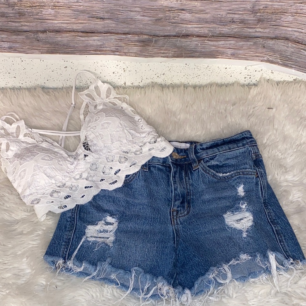 Vervet Distressed Denim Shorts
